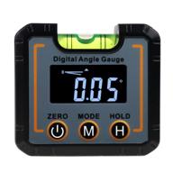 📐 lcd digital angle gauge level box with magnetic base - protractor tool for construction - digital angle finder with bubble level for precise measurements логотип