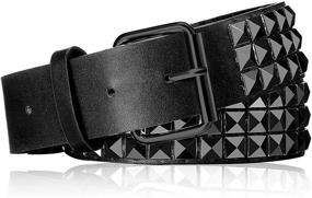 img 4 attached to Threads Studded Pyramid Clothing Accessories Women's Accessories and Belts