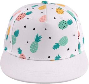 img 4 attached to Baseball Adjustable Toddler Trucker Pineapple