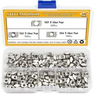 🔩 enhance your assembly projects with sutemribor 160 pcs 2020 series t nuts: m3 m4 m5 t slot nut hammer head fastener nut for aluminum profile logo