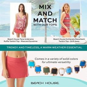 img 1 attached to BEACH HOUSE Emma Swim Skort Women's Clothing for Swimsuits & Cover Ups