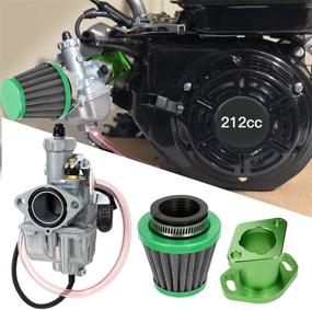 img 3 attached to 🚀 Улучшенная система впуска для Hemi Predator 212cc и GX Engines: Карбюраторный комплект FVRITO VM22 с адаптером воздушного фильтра, идеально подходит для Coleman CT200U & Baja Mini Bike