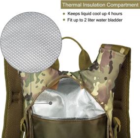 img 2 attached to Gelindo Tactical Hydration Backpack: Lightweight Pack for 🎒 Hunting, Hiking, Camping, Cycling - Includes 2L Water Bladder