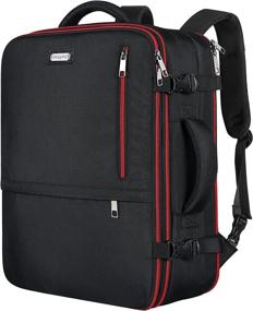 img 4 attached to ✈️ Ultimate Travel Companion: Backpack Airline Approved, Expandable, and Resistant