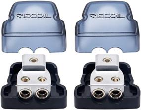 img 4 attached to 🔌 Recoil DB12P Dual Power Distribution Block - 1 x 0/2/4 Gauge Input to 2 x 4/8 Gauge Output - Car Audio Amplifier Splitter Ground Distributor Block - Pack of 2