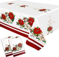 dazzling christmas rectangle poinsettia: waterproof decoration for a festive celebration logo