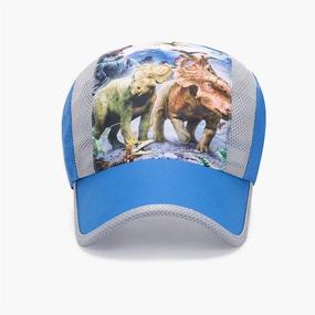 img 3 attached to 🧢 Julylee Toddler Baseball Hats & Caps: Cotton Designs for Boys' Accessories