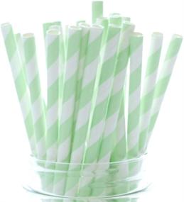 img 2 attached to Mint Green Party Straws Supplies