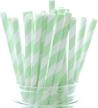 mint green party straws supplies logo