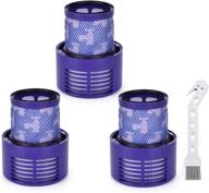 🔍 anicell v10 replacement kit: 3 pack filters for dyson v10 cyclone series, v10 absolute, animal, total clean - replace part # 969082-01 логотип