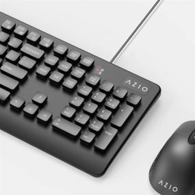 img 1 attached to 💦 AZIO KM535: Enhance Your Typing Experience with Antimicrobial Protection and Waterproof Design