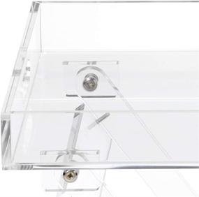 img 1 attached to 🍽️ Acrylic Folding Tray Table - Stylish Accent Desk - Versatile Kitchen and Bar Serving Table - Sleek Clear Design - by Designstyles