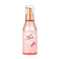 etude house silk scarf hologram hair serum 120ml: volumizing, moisturizing, and nourishing oil complex with fruity floral water fragrance for damaged hair care logo