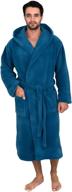 hooded cotton bathrobe for men - x large size - towelselections men's clothing logo