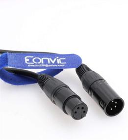 img 3 attached to Eonvic 4-pin XLR Power Supply Cable: Enhance DSLR Camera Performance with Male to Female Connectivity