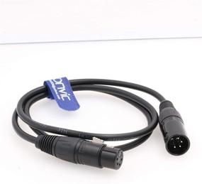 img 1 attached to Eonvic 4-pin XLR Power Supply Cable: Enhance DSLR Camera Performance with Male to Female Connectivity