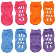 esa non slip kids gymnastics trampoline socks - low cut no show socks for girls and boys (3-6 years, 6-8 years) logo