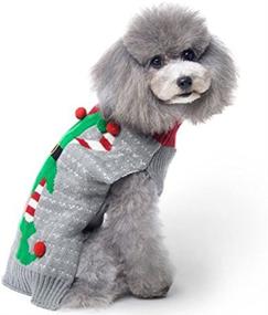 img 3 attached to BOBIBI Dog Sweater - Christmas Pet Cat Winter Knitwear for Warmth and Style