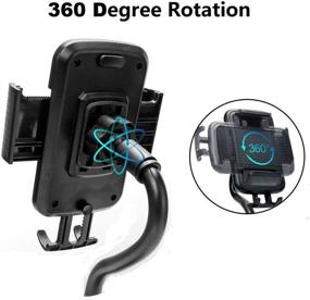 img 2 attached to 📱 Galaxy Wireless Car Cup Holder Phone Mount - Gooseneck Neck, 360° Rotatable Cradle - Samsung Galaxy Note 10/10 Plus/Note 9/8, S20 Ultra/S20 Plus/S20/S10 Plus/S10/S9 Plus/A10e/A20 Cup Mount