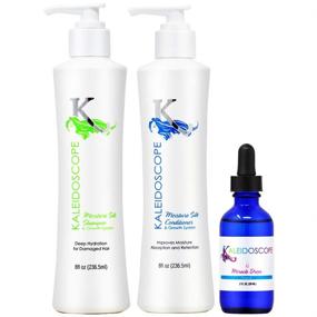 img 1 attached to 8oz Kaleidoscope Moisture Silk Shampoo + Conditioner with 2oz Drops