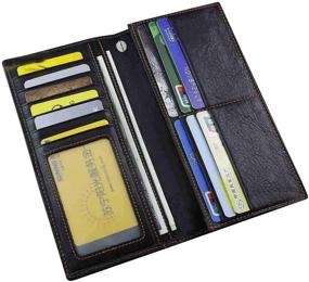 img 2 attached to Biker Concho Money Leather Wallet: Stylish and Functional Storage for Your Cash