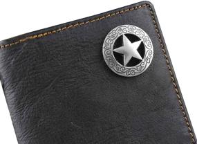 img 3 attached to Biker Concho Money Leather Wallet: Stylish and Functional Storage for Your Cash