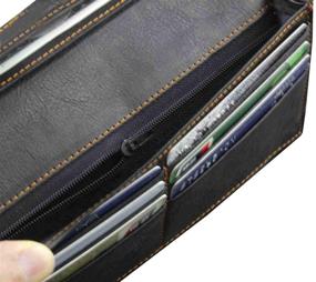 img 1 attached to Biker Concho Money Leather Wallet: Stylish and Functional Storage for Your Cash