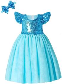 img 4 attached to 👗 Cilucu Princess Birthday Valentines Girls' Dresses for Bridesmaids - Clothing