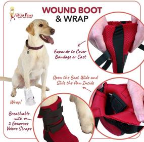 img 1 attached to 🐾 Protect Your Dog's Paws with Ultra Paws Wound Boot - XSmall - Paw Width 1 3/4