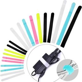 img 4 attached to 🔗 Avantree Pack of 50 Reusable Cord Organizer Keeper Holder: Fastening Cable Ties for Effective Wire Management of Earbud Headphones, Phones, and More – Assorted Sizes & Colors