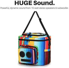 img 3 attached to Идеальный вечеринский холодильник: #1 Bluetooth-колонка и сабвуфер (20 Вт) - Перезаряжаемая колонка-холодильник 2020 года (радуга)