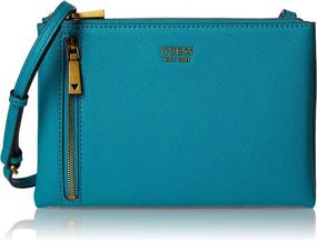 img 4 attached to GUESS Naya Double Crossbody Jade Women's Handbags & Wallets and Crossbody Bags