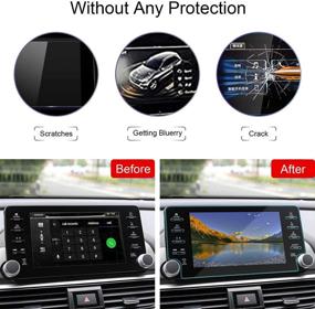 img 3 attached to 📱 Защитная пленка TTCR-II с закаленным стеклом для навигационного дисплея Honda Accord EX EX-L Sport Touring 8 дюймов [2018-2021] - Надежная защита для сенсорного экрана консоли и экрана GPS.