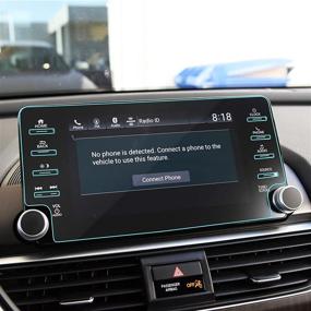 img 4 attached to 📱 Защитная пленка TTCR-II с закаленным стеклом для навигационного дисплея Honda Accord EX EX-L Sport Touring 8 дюймов [2018-2021] - Надежная защита для сенсорного экрана консоли и экрана GPS.