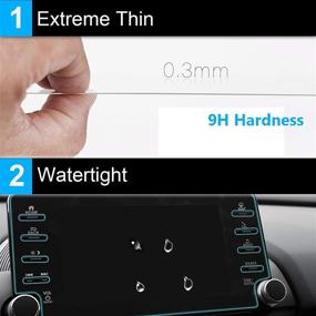 img 2 attached to 📱 Защитная пленка TTCR-II с закаленным стеклом для навигационного дисплея Honda Accord EX EX-L Sport Touring 8 дюймов [2018-2021] - Надежная защита для сенсорного экрана консоли и экрана GPS.