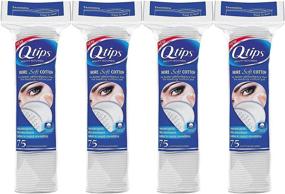 img 1 attached to 💆 Q-tips Beauty Cotton Rounds: Convenient 75 Count in a Pack of 4