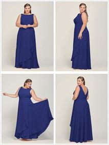 img 2 attached to Alicepub Chiffon Bridesmaid Evening Dresses - Elegant Women's Clothing for Special Occasions