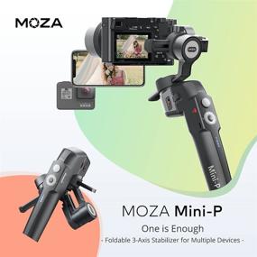 img 3 attached to 📷 MOZA Mini P Professional Gimbal: 3-Axis Stabilizer for Smartphones, GoPro, Compact & Mirrorless Cameras – Up to 1.98Lb Payload, Compatible with Multiple Devices