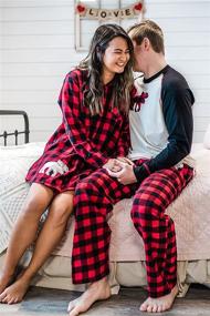 img 1 attached to Cozy Up in Style: Lazy One Flannel Pajama Pants for Men's Loungewear Comfort