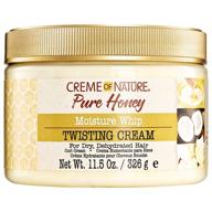 🍯 creme of nature moisture whip twisting curl cream with pure honey, 11.5 fl. oz. - moisturizing hair care for dry, dehydrated hair logo