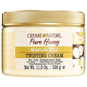 img 2 attached to 🍯 Creme of Nature Moisture Whip Twisting Curl Cream with Pure Honey, 11.5 fl. oz. - Moisturizing Hair Care for Dry, Dehydrated Hair