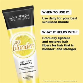 img 1 attached to 🔆 John Frieda Sheer Blonde Go Blonder Lightening Shampoo, 8.3 oz