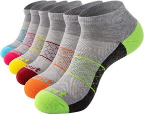 img 4 attached to 🧦 BEENUT Womens Ankle Socks - 6 Pairs Running Athletic Cushioned Sole Socks for Non-Slip Sports Performance