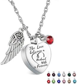 img 4 attached to Glimkis Cremation Memorial Necklace Birthstones Boys' Jewelry for Necklaces