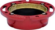 🚽 oatey 42255 closet flange: 4-inch cast iron - durable and reliable plumbing solution логотип