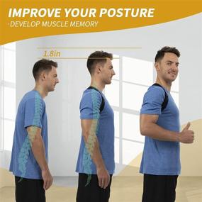 img 2 attached to Posture Corrector Men Women Adjustable