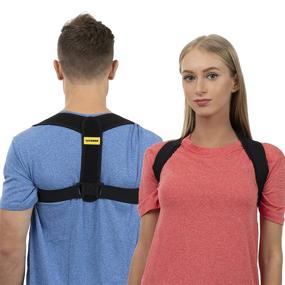 img 4 attached to Posture Corrector Men Women Adjustable