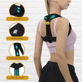 img 1 attached to Posture Corrector Men Women Adjustable