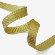 premium gold metallic jacquard trim - 18 yards ribbon with 21mm width (smb-1002a) logo