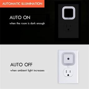 img 3 attached to 🌙 Uigos LED Night Light Lamp with Automatic Dusk to Dawn Sensor, Daylight White, Energy Efficient Plug-in, Pack of 6